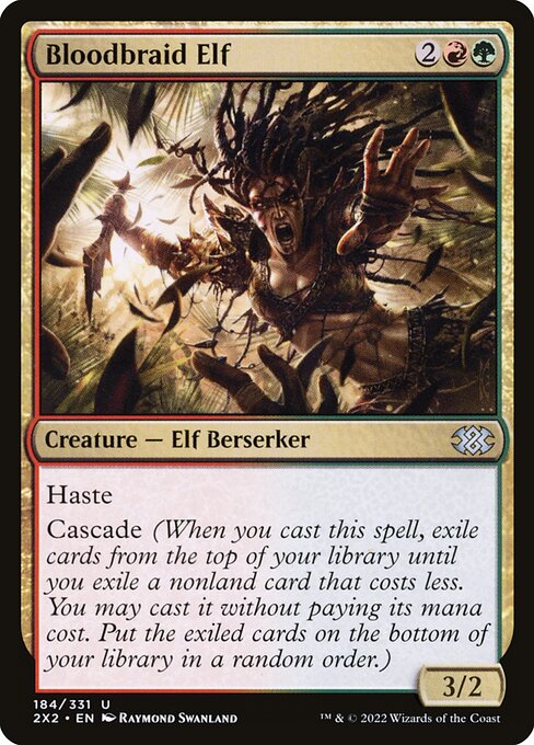 Double Masters 2022 - 184 - Bloodbraid Elf - Uncommon - RG - Foil