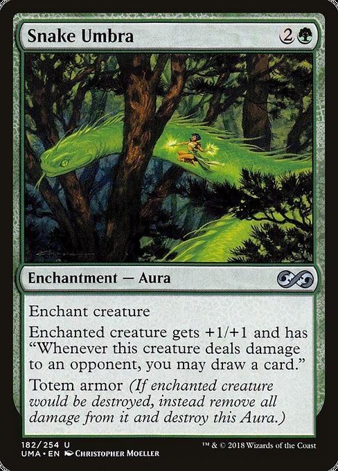 Ultimate Masters - 182 - Snake Umbra - Uncommon - G - Non-foil