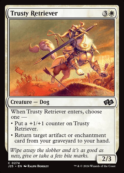 Foundations Jumpstart - 274 - Trusty Retriever - Common - W - Non-foil