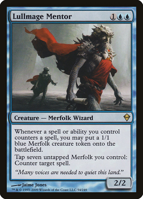 Zendikar - 54 - Lullmage Mentor - Rare - U - Non-foil