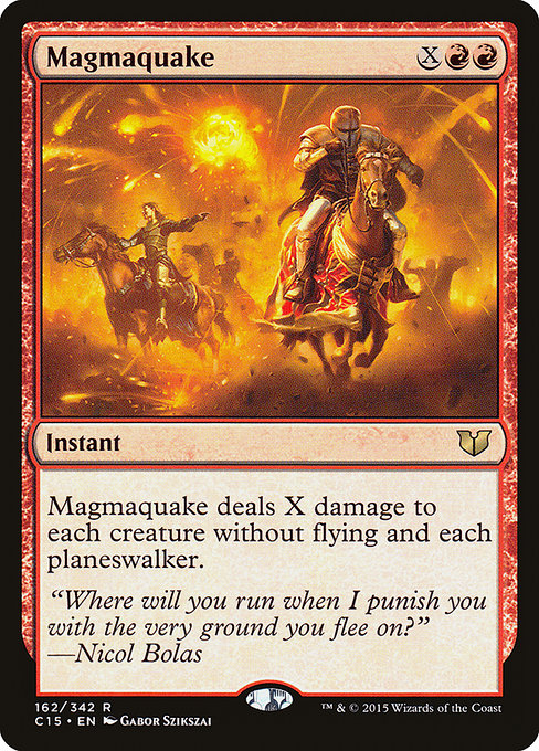 Commander 2015 - 162 - Magmaquake - Rare - R - Non-foil