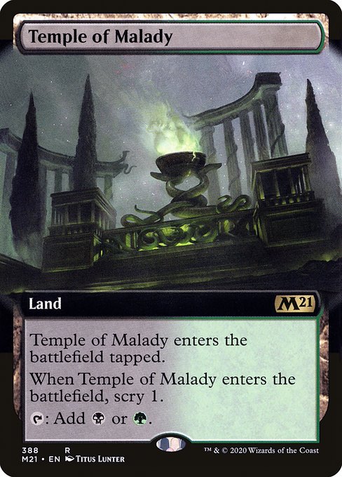 Core Set 2021 - 388 - Temple of Malady - Rare - C - Non-foil