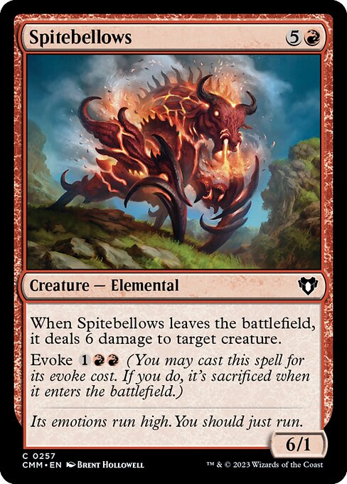 Commander Masters - 257 - Spitebellows - Common - R - Non-foil