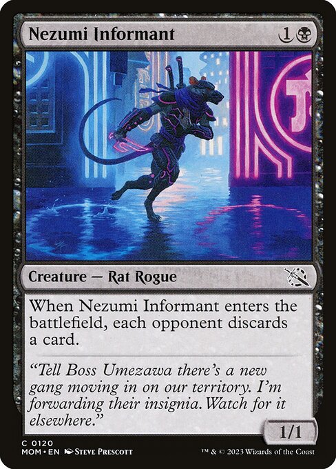 March of the Machine - 120 - Nezumi Informant - Common - B - Non-foil