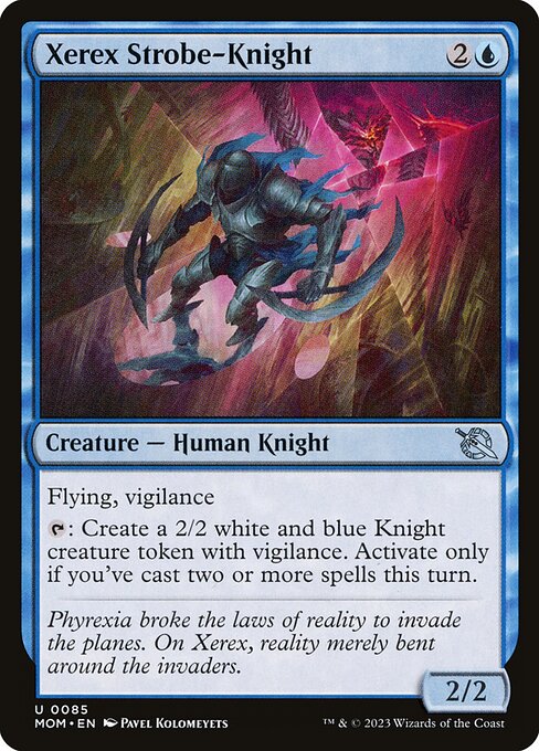 March of the Machine - 85 - Xerex Strobe-Knight - Uncommon - U - Non-foil