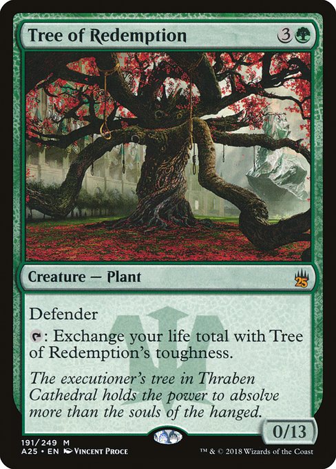 Masters 25 - 191 - Tree of Redemption - Mythic - G - Non-foil