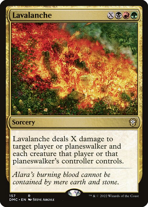 Dominaria United Commander - 157 - Lavalanche - Rare - Multi - Non-foil