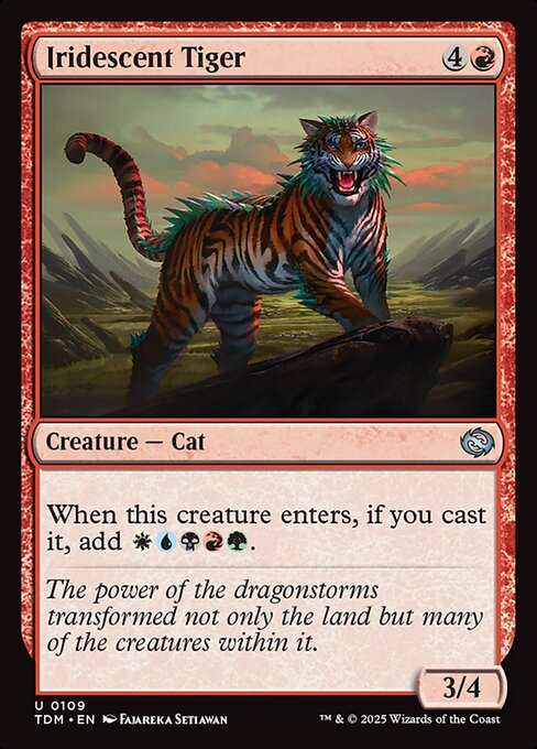 Tarkir: Dragonstorm - 109 - Iridescent Tiger - Uncommon - R - Non-foil