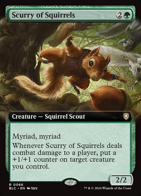 Bloomburrow Commander - 66 - Scurry of Squirrels - Rare - G - Non-foil