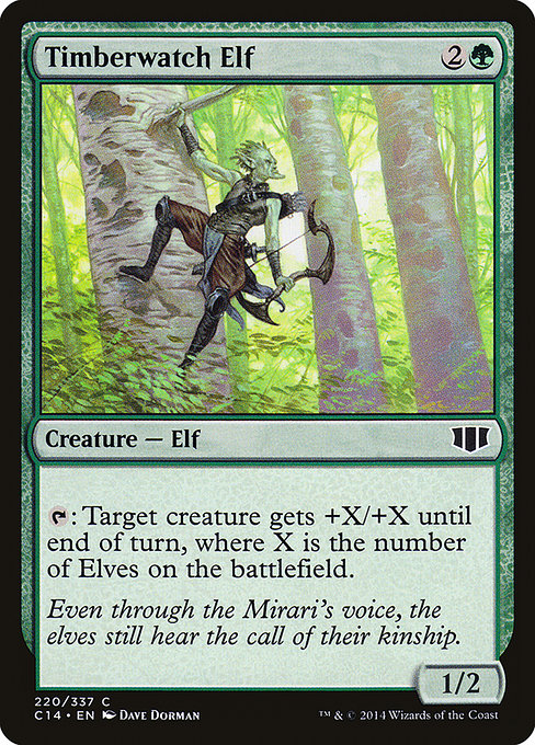 Commander 2014 - 220 - Timberwatch Elf - Common - G - Non-foil