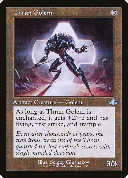 Dominaria Remastered - 387 - Thran Golem - Uncommon - C - Non-foil