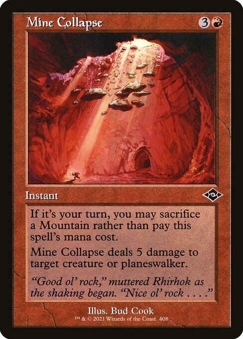 Modern Horizons 2 - 408 - Mine Collapse - Common - R - Foil