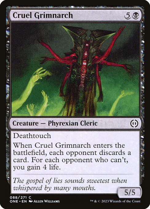 Phyrexia: All Will Be One - 88 - Cruel Grimnarch - Common - B - Foil