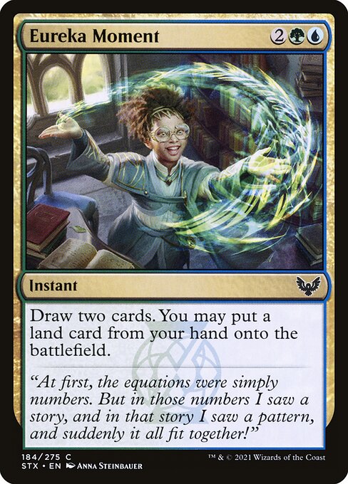 Strixhaven: School of Mages - 184 - Eureka Moment - Common - UG - Non-foil