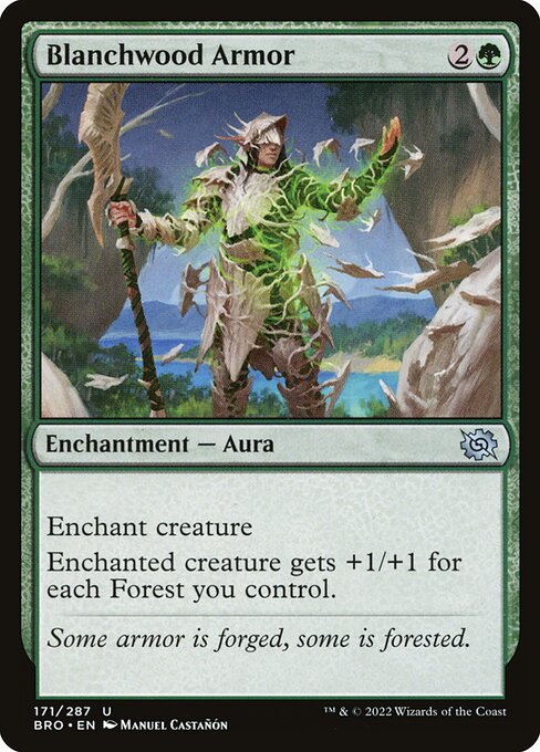 The Brothers' War - 171 - Blanchwood Armor - Uncommon - G - Non-foil