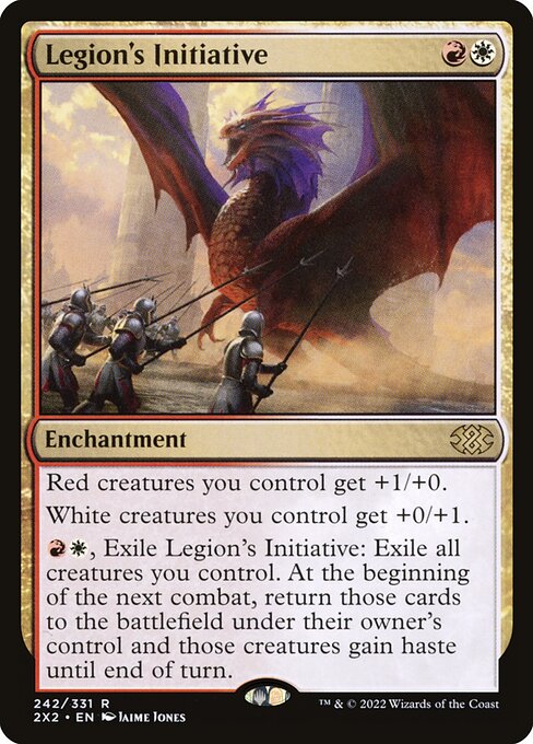 Double Masters 2022 - 242 - Legion's Initiative - Rare - WR - Non-foil