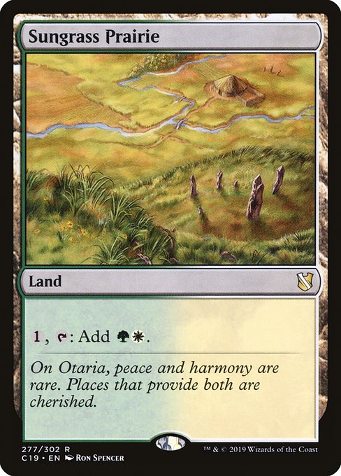 Commander 2019 - 277 - Sungrass Prairie - Rare - C - Non-foil