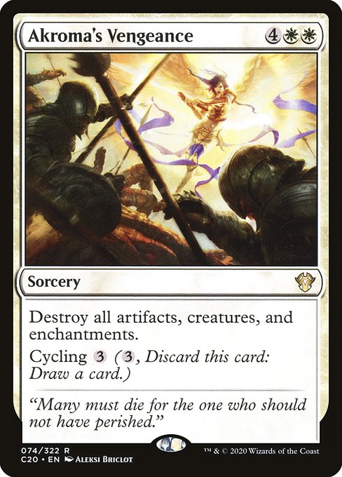 Commander 2020 - 74 - Akroma's Vengeance - Rare - W - Non-foil