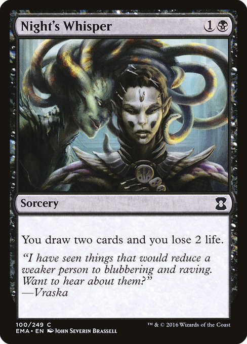 Eternal Masters - 100 - Night's Whisper - Common - B - Non-foil