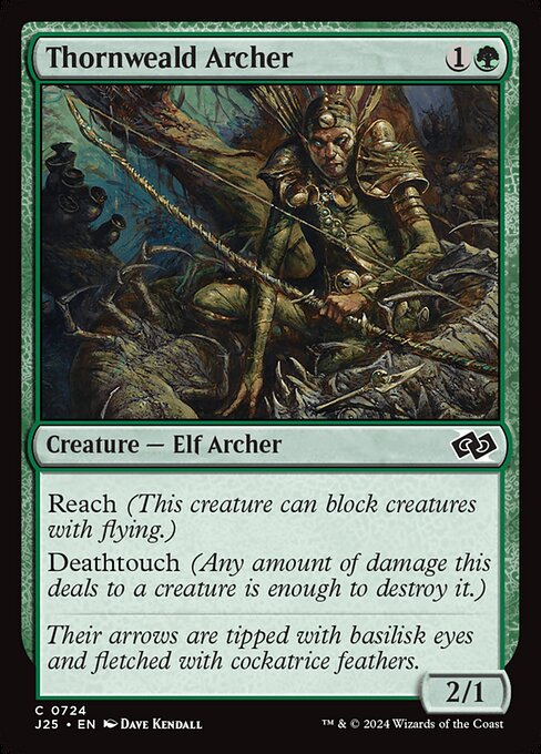 Foundations Jumpstart - 724 - Thornweald Archer - Common - G - Non-foil