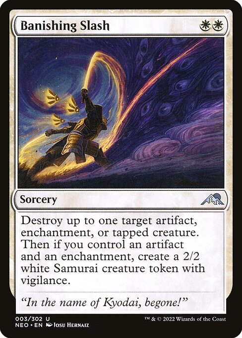 Kamigawa: Neon Dynasty - 3 - Banishing Slash - Uncommon - W - Non-foil