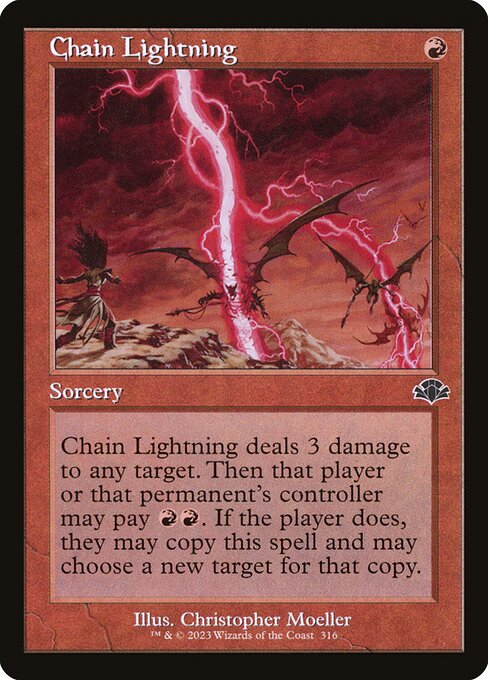Dominaria Remastered - 316 - Chain Lightning - Common - R - Non-foil