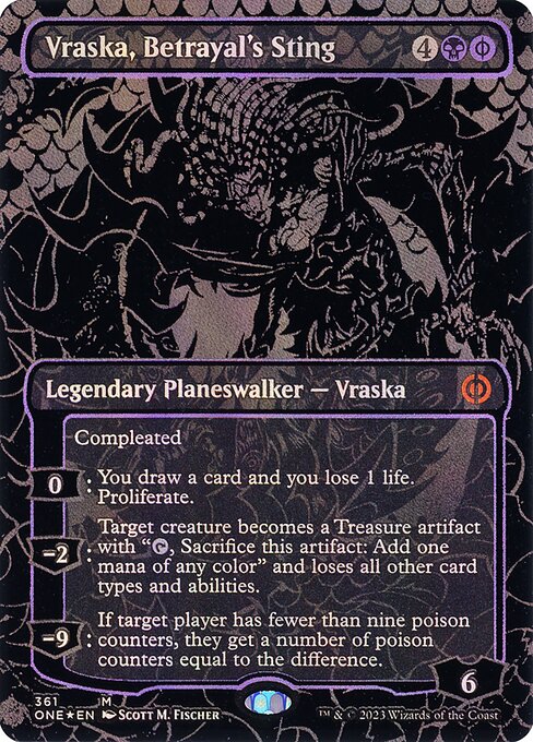 Phyrexia: All Will Be One - 361 - Vraska, Betrayal's Sting - Mythic - B - Foil