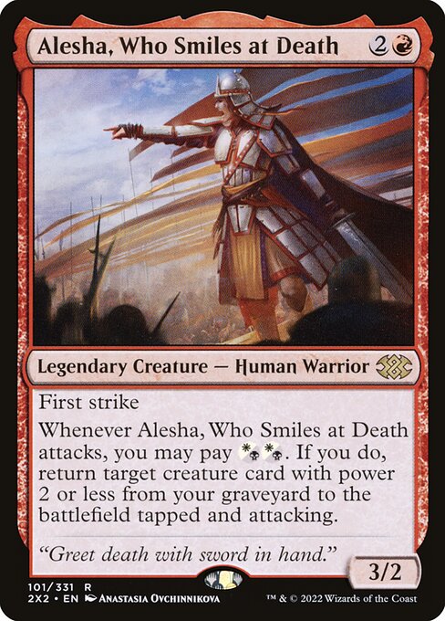 Double Masters 2022 - 101 - Alesha, Who Smiles at Death - Rare - R - Non-foil