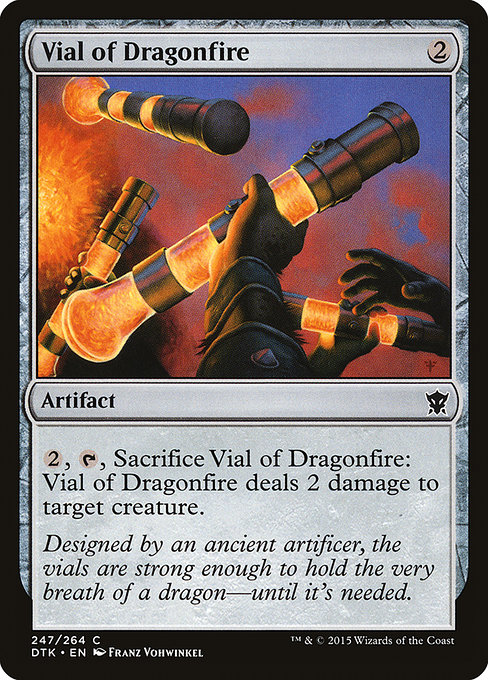 Dragons of Tarkir - 247 - Vial of Dragonfire - Common - C - Non-foil