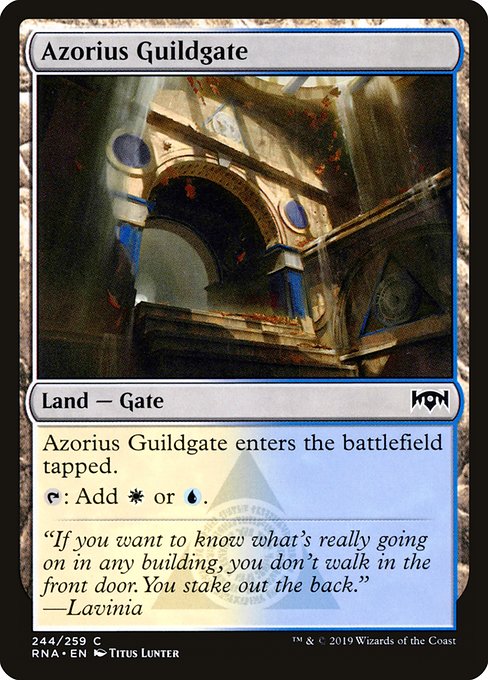 Ravnica Allegiance - 244 - Azorius Guildgate - Common - C - Non-foil