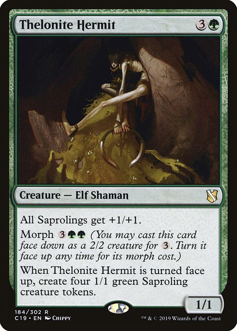 Commander 2019 - 184 - Thelonite Hermit - Rare - G - Non-foil