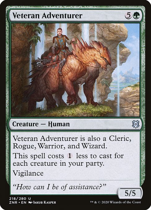 Zendikar Rising - 218 - Veteran Adventurer - Uncommon - G - Non-foil