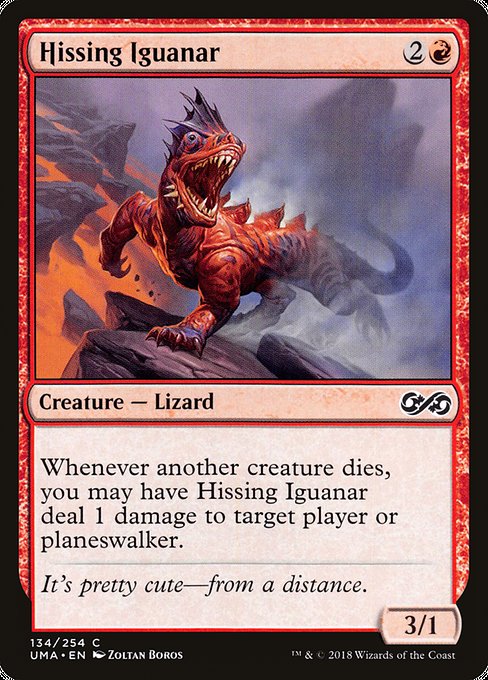 Ultimate Masters - 134 - Hissing Iguanar - Common - R - Non-foil