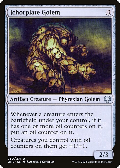 Phyrexia: All Will Be One - 230 - Ichorplate Golem - Uncommon - C - Non-foil