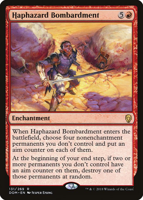 Dominaria - 131 - Haphazard Bombardment - Rare - R - Non-foil