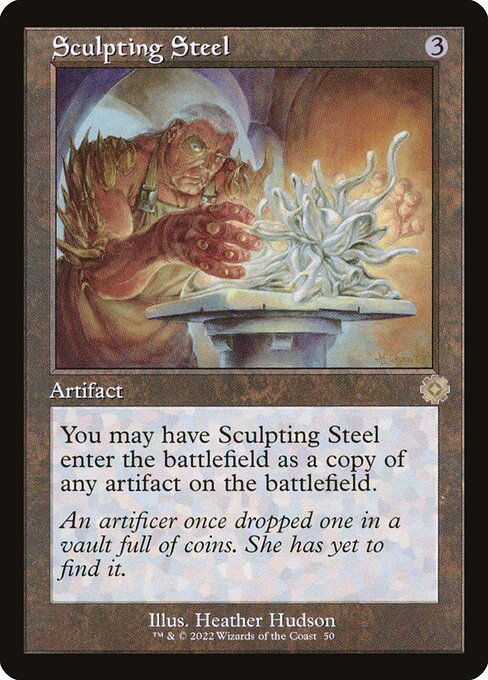 The Brothers' War Retro Artifacts - 50 - Sculpting Steel - Rare - C - Non-foil