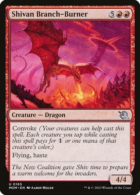 March of the Machine - 165 - Shivan Branch-Burner - Uncommon - R - Non-foil