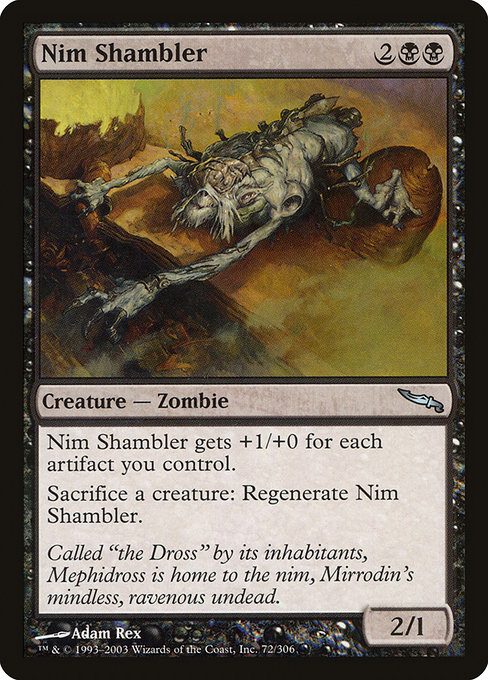 Mirrodin - 72 - Nim Shambler - Uncommon - B - Non-foil