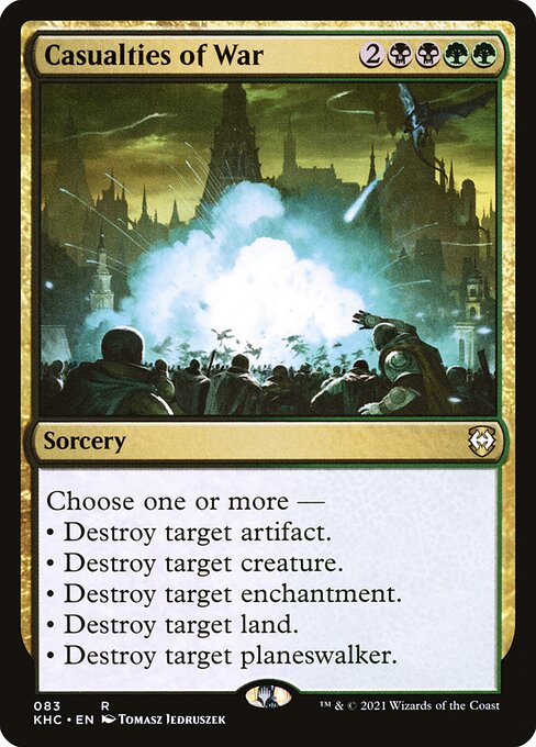 Kaldheim Commander - 83 - Casualties of War - Rare - BG - Non-foil