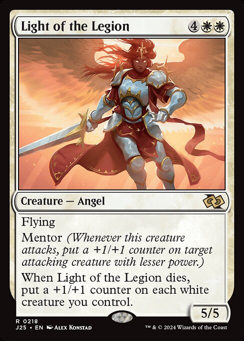Foundations Jumpstart - 218 - Light of the Legion - Rare - W - Non-foil