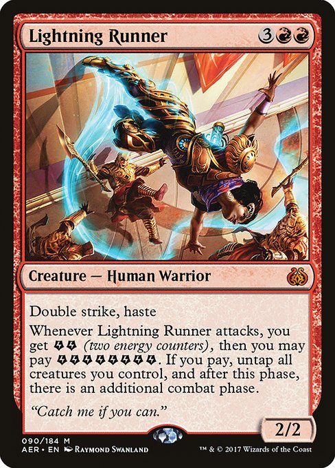 Aether Revolt - 90 - Lightning Runner - Mythic - R - Non-foil