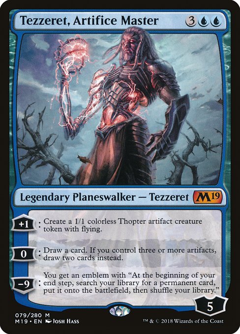 Core Set 2019 - 79 - Tezzeret, Artifice Master - Mythic - U - Non-foil