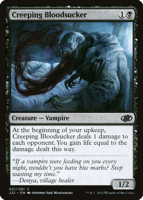 Jumpstart 2022 - 21 - Creeping Bloodsucker - Common - B - Non-foil