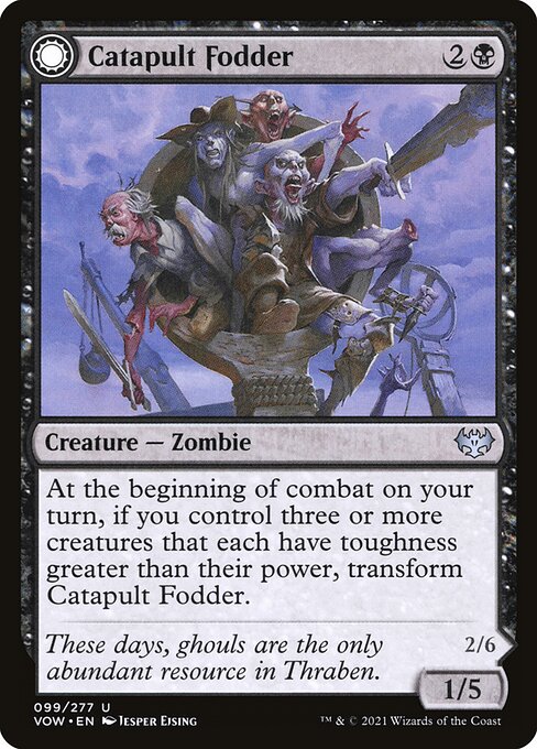 Innistrad: Crimson Vow - 99 - Catapult Fodder // Catapult Captain - Uncommon - C - Non-foil