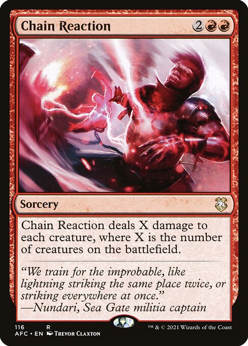 Forgotten Realms Commander - 116 - Chain Reaction - Rare - R - Non-foil