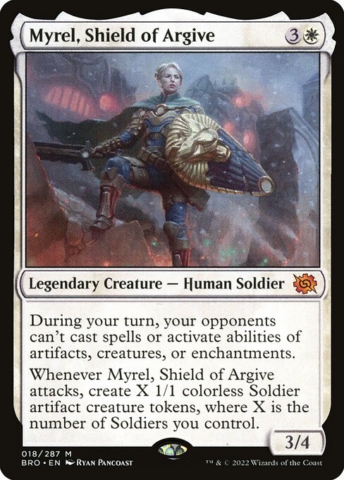 The Brothers' War - 18 - Myrel, Shield of Argive - Mythic - W - Foil