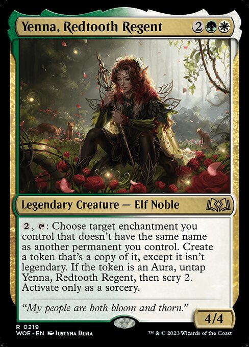 Wilds of Eldraine - 219 - Yenna, Redtooth Regent - Rare - WG - Non-foil