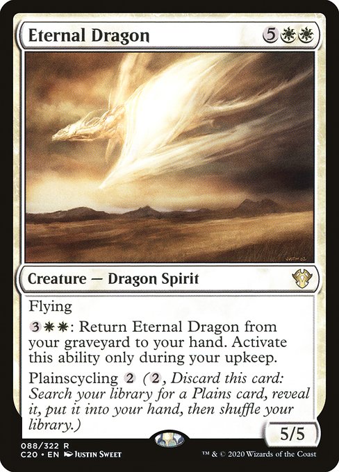 Commander 2020 - 88 - Eternal Dragon - Rare - W - Non-foil