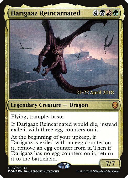 Dominaria Promos - 193s - Darigaaz Reincarnated - Mythic - Multi - Foil - Datestamped Promo