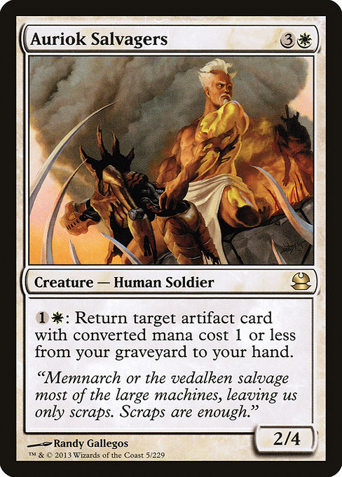 Modern Masters - 5 - Auriok Salvagers - Rare - W - Non-foil